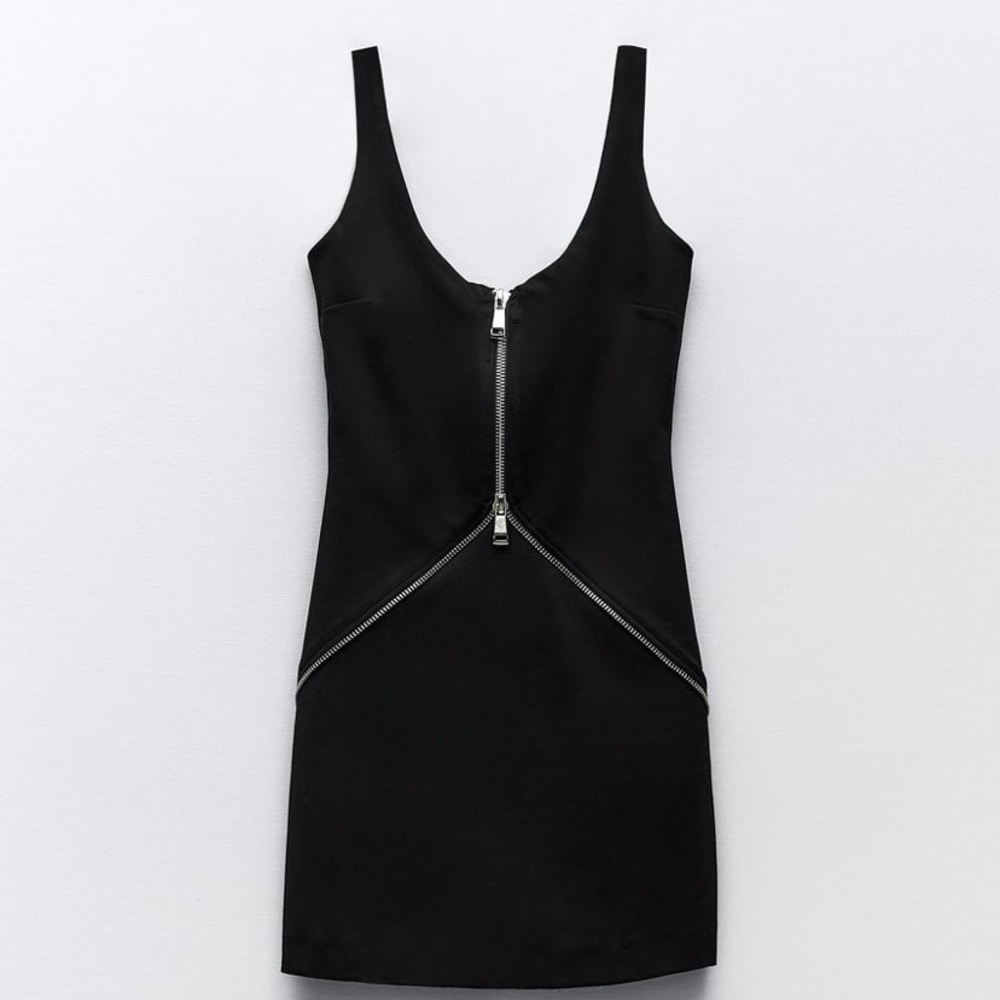 Zipper Mini Dress
